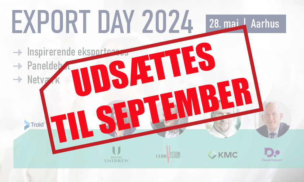 Export Day udsat til september 2024